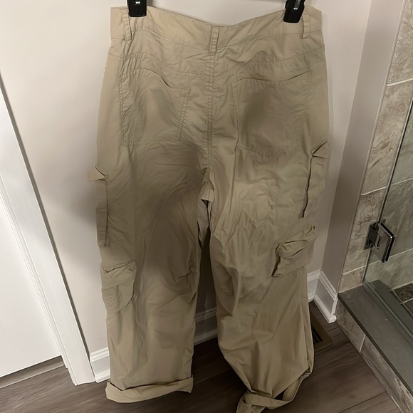 Womens wide leg cargo pants Forever 21 brand size large - Picture 5 of 8